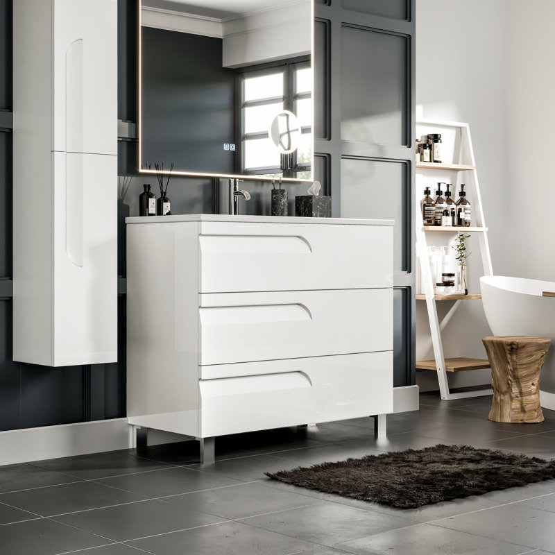 Ensemble de meuble-lavabo simple 39 po Alberthe, Érable