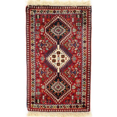 Persian Classic One-of-a-Kind Hand-Knotted Red/Beige 2' x 3'3"" Area Rug -  Pasargad NY, D09560a