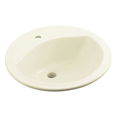 Modesto Ceramic Circular Drop-In Bathroom Sink