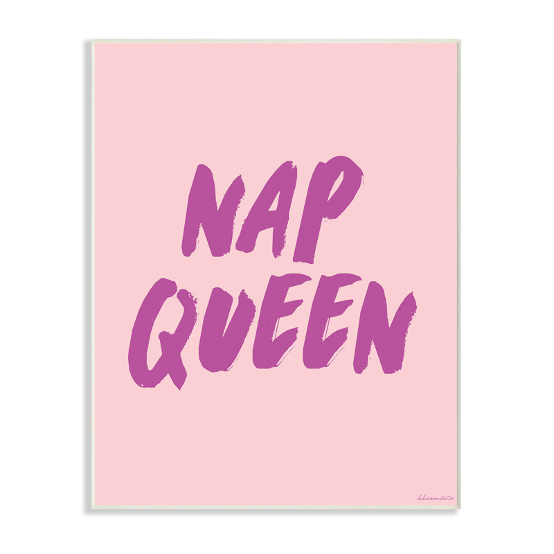 Art mural sur toile Nap Queen par House of Lulu, H 15 po x l 10 po x P 1,5 po, Sans cadre