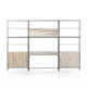 Loki 3 Piece Rectangular Writing Desk Office Set with Hutch