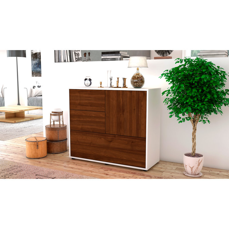 Richas Sideboard, White/Walnut