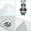 Évier de cuisine en céramique blanche 33 po - double cuve 50/50 durable, résistante à la chaleur, conservant la couleur des égratignures, élégante et décolorante