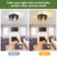 12,6 po Plafonnier encastré noir 3 lumières avec capuchon rotatif Farmhouse (paquet de 2)-384979727-384979760