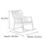 Chaise berçante de salon en bois massif