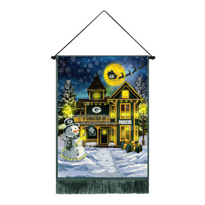 NFL Green Bay Packers LED Tapestry Christmas | 24 x 18 In