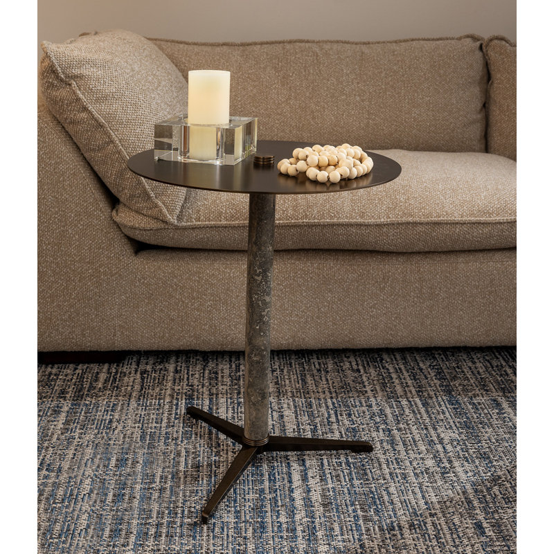 Tivoli Cocktail Table, Aged Brass/Natural