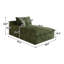 SOMMEIL-VERT, couchette gauche, vert