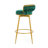 Swivel Counter Height Bar Stools Set Of 2, 31.5" Bar Height Stools With Hand-Woven Backrest & Gold Metal Legs, Modern Low Back Upholstered Kitchen Chairs With Footrest For Island, Dining Room-198924033