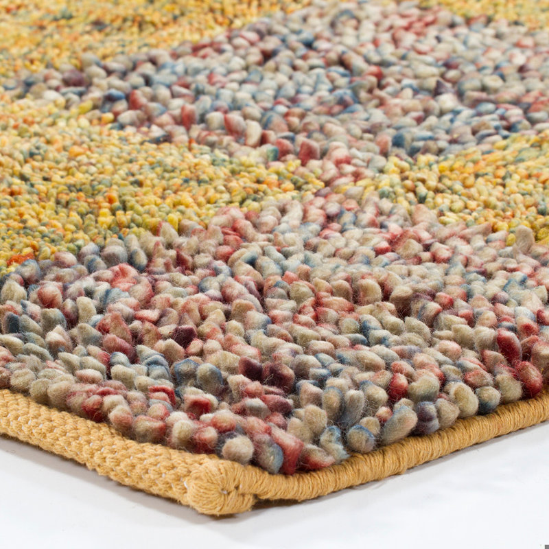 Tapis tissé à la main Celsa, Rond 7 pi 9 po