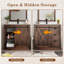 Meuble-lavabo 36 po avec lavabo, robinet, miroir, porte de grange coulissante et tiroirs-2028778174-2033704574