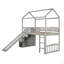 Lit mezzanine simple avec deux tiroirs et glissade, lit maison avec glissade-1481679262