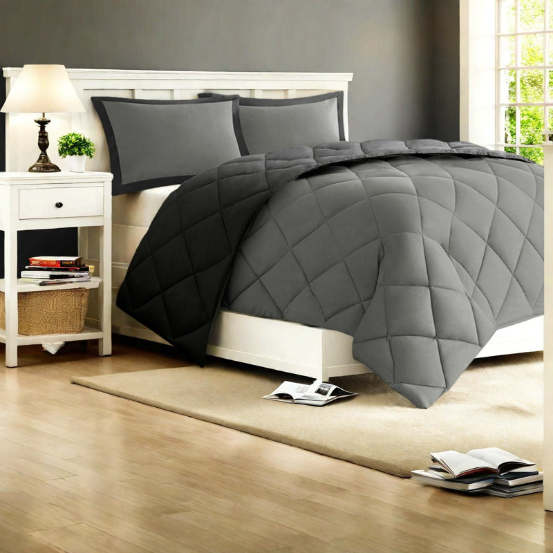 Ensemble de literie réversible, édredon en polyester, style moderne pour la maison