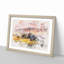 View Over Tuscany In Italy Watercolour - Framed Print-56882314-56882319