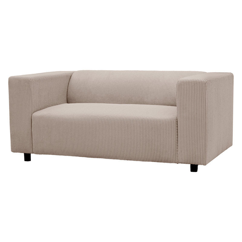 2 Seater Corduroy Sofa, Beige