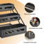Space-Saving 3-Tier Adjustable Spice Rack Organizer - Stackable & Collapsible Metal Shelf - Sturdy Suction Cup Storage for Kitchen Cabinet, Countertop, Pantry, or Bathroom