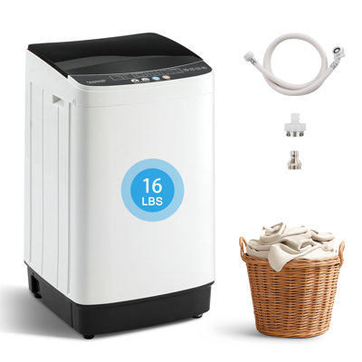 BacklD 1.6 Cu.ft Full Automatic Washing Machine, 2-in-1 Washer and Spinner with 10 Wash Programs & 8 Water Level, Drain Pump, Child Lock