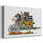 Raccoon Wheelbarrow-Gallery Wrapped Canvas-1231316414