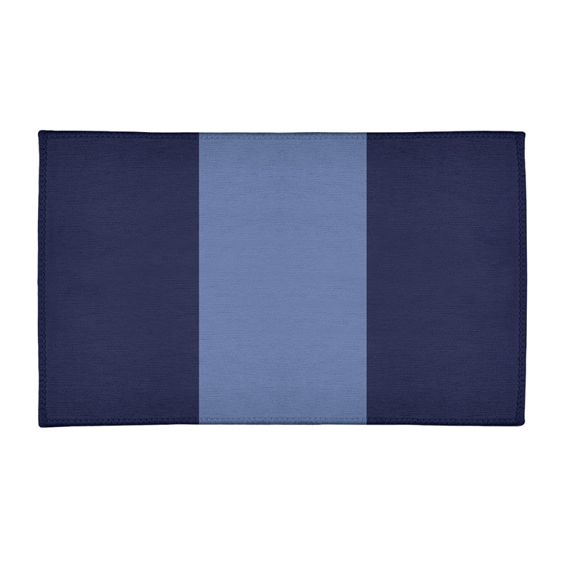Tapis bleu/bleu marine, Rectangle 3 pi x 5 pi