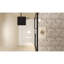 Porte de douche coulissante double en verre trempé l 56 à 60 po x H 60 po avec cadre en aluminium-116835821