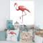 Flamant rose sur une patte - reproduction sur toile-67467009-67467005