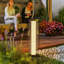 Black Solar Powered Integrated LED Pathway Light