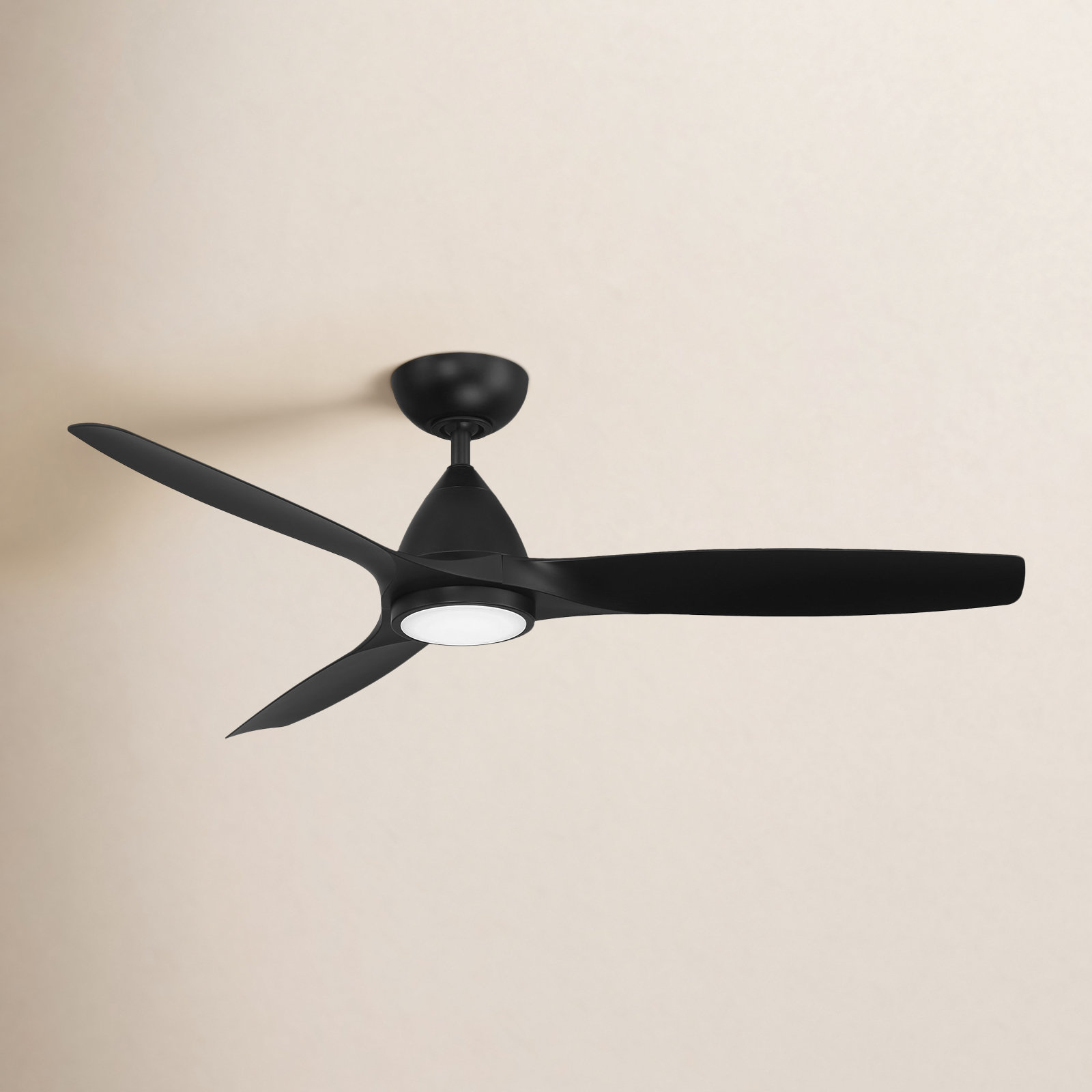 Skylark 3 - Blade Indoor/Outdoor Smart Ceiling Fan with Adjustable CCT 2700K-3000K-4000K-5000K LED Light Kit and Remote Control Included, Works With Alexa and iOS or Android App