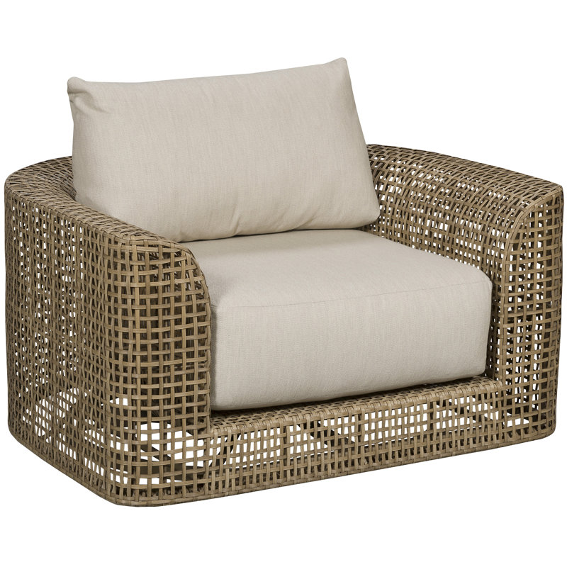 Bliss Outdoor Swivel Chair, Trippy Coconut