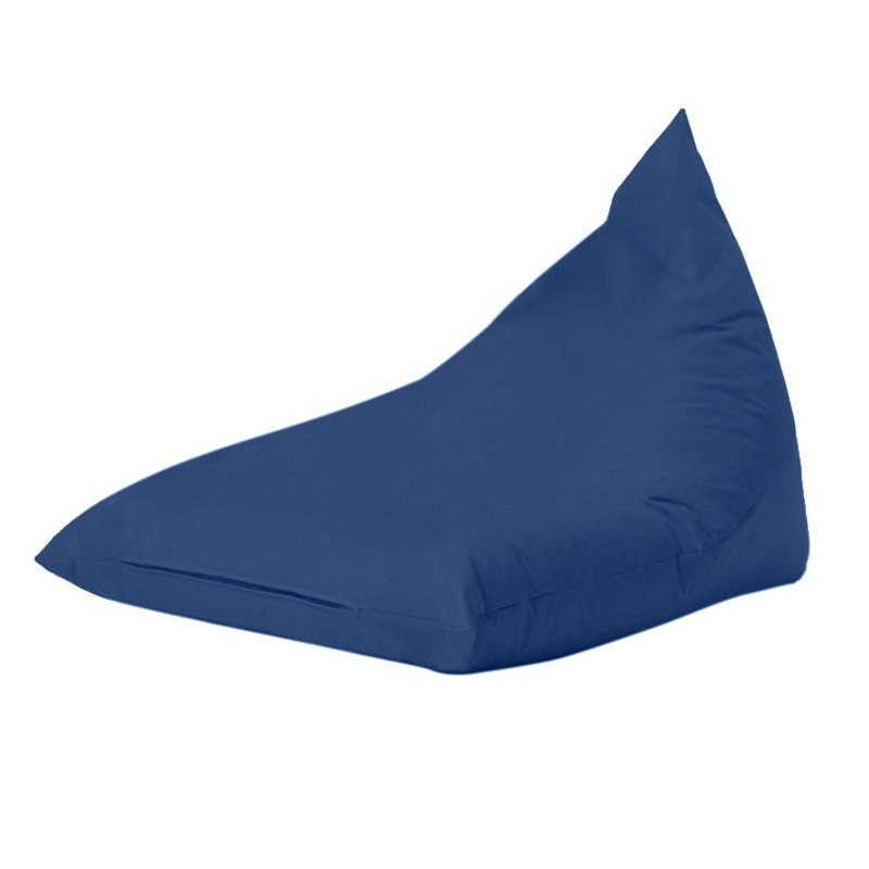 Premium Garden Bean Bag Chair, Dark Blue | 100% Waterproof Polyester, 57.1 x 13.8 x 35.4 inches | 100% Recycled Styrofoam Bead Foam, Max Weight Capacity: 440 lbs | Modern Solid Color Design, Perfect for Outdoor Relaxation & Entertainment
