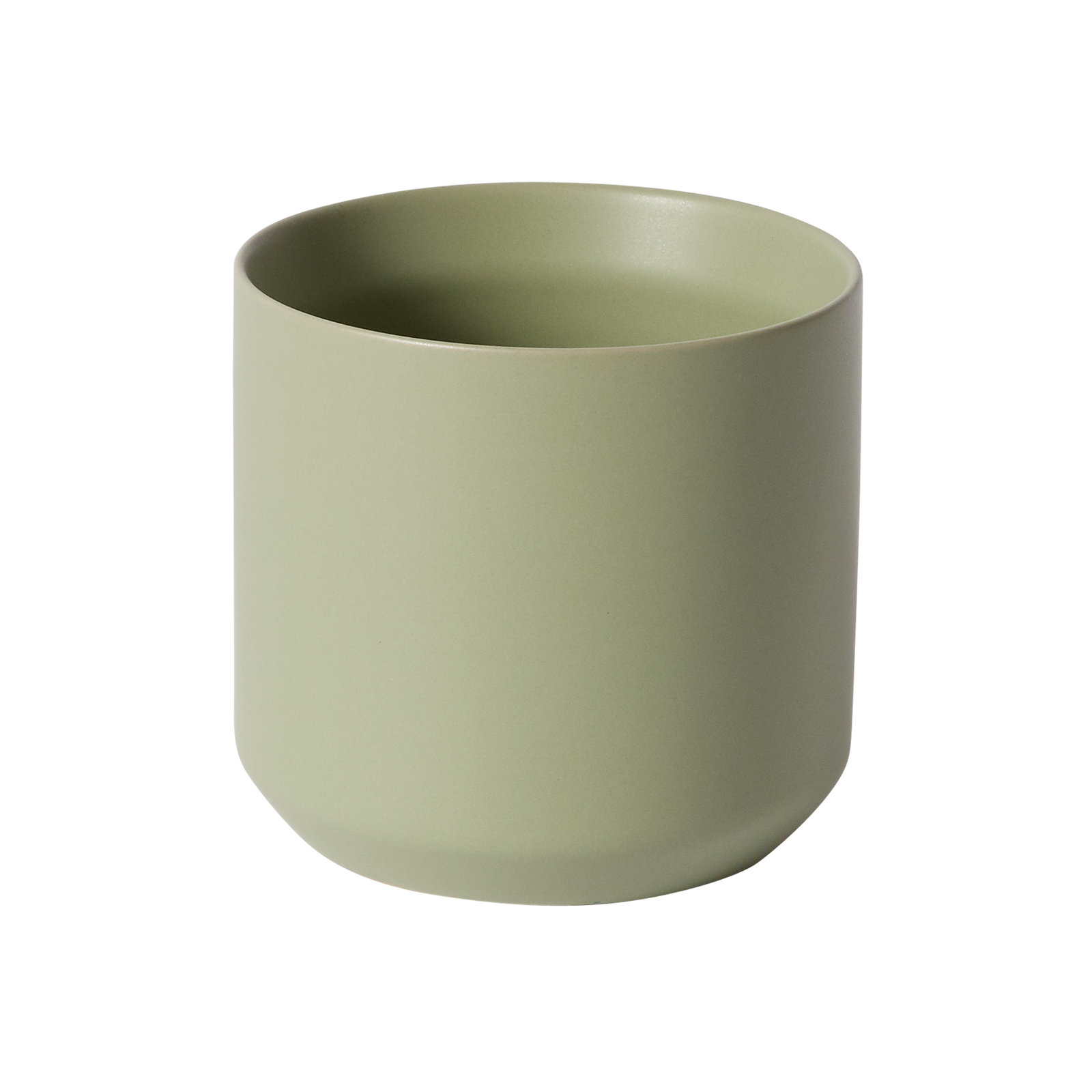 Parsons Handmade Ceramic Pot Planter, Green, 2.75" H x 3.25" W x 3.25" D