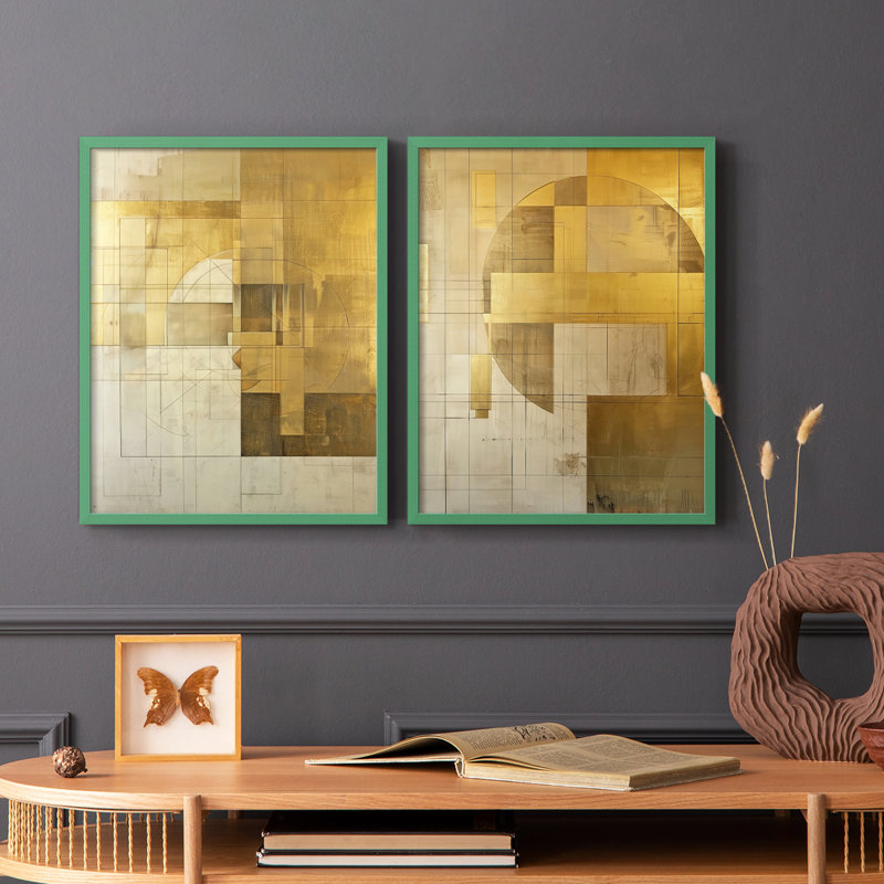 ABSTRACT Series CXII - Reproduction encadrée de qualité supérieure - prête à être accrochée - aucun clou requis - aucun clou requis