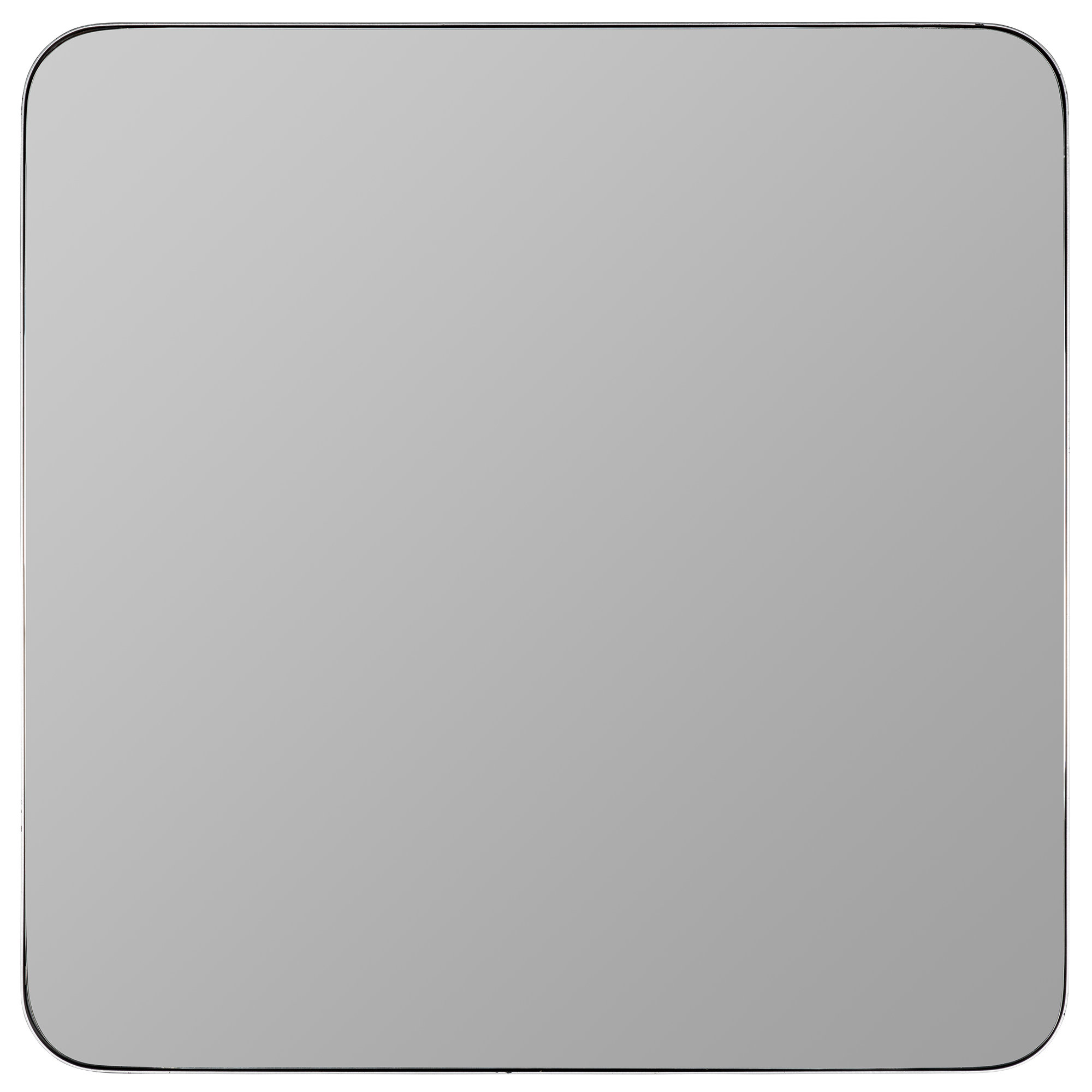 Eaton Modern & Contemporary Accent Mirror, 34" H x 33.75" W, Silver