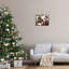 Estampe numérique traditionnelle du père Noël et du renne, design par Arlington Prints-637239403-637239405
