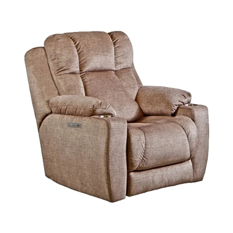 Fauteuil inclinable près du mur pour homme, Café, Velours