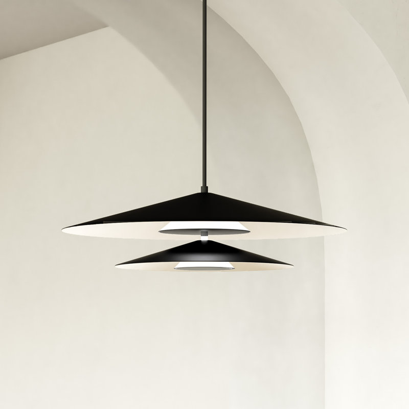 Cruz 2 - Light LED Pendant, Black/White