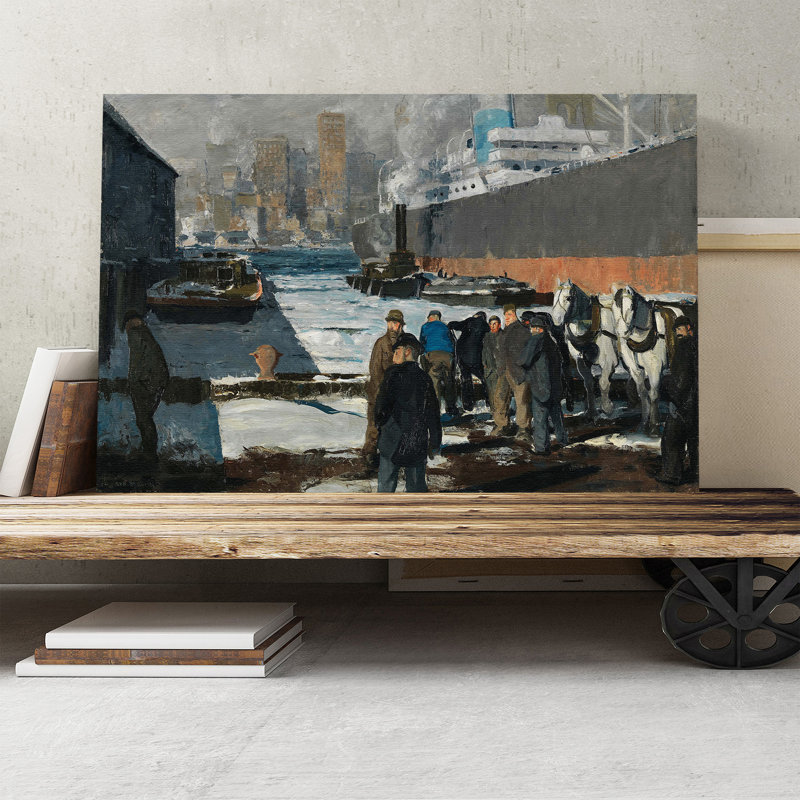 George Bellows - Wrapped Canvas Painting, 50cm H x 76cm W