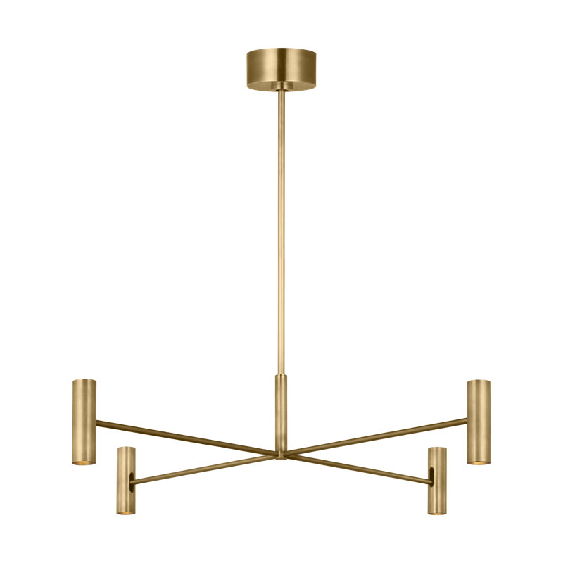 Sean Lavin Ponte 8-light Large Chandelier in Nightshade Black with Nightshade Black shades