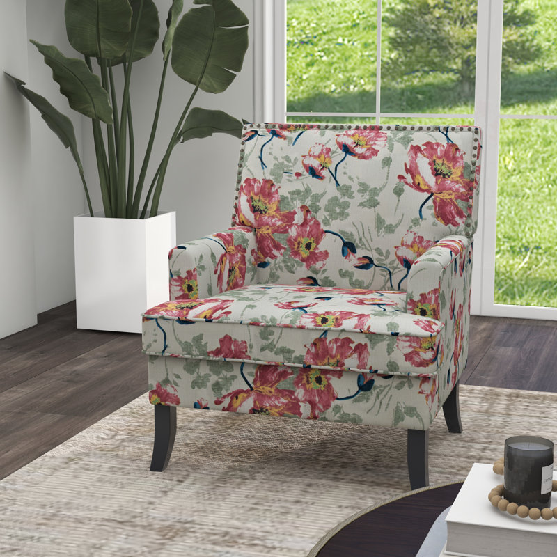 Fauteuil Kreitzer, 100 % polyester rouge