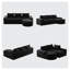 Canapé modulaire en chenille modulaire en L 99 po-2139805974