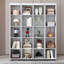 Grand lit escamotable mural avec portes de rangement-1619889274