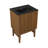 Bosse 24" Freestanding Bathroom Vanity in Brown Oak with Black Sink Top-105940851-105940852-121676151