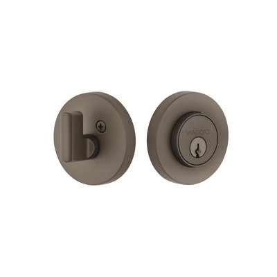 Circolo Single Cylinder Keyless Deadbolt with Rosette