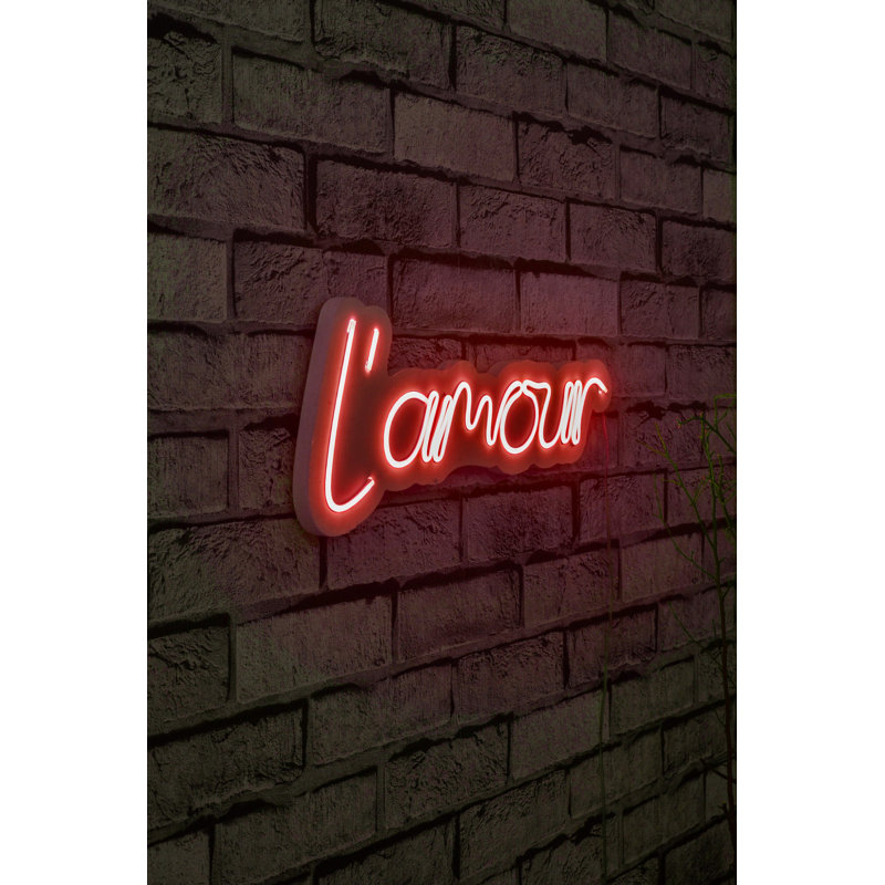 Bande lumineuse néon flexible et étanche, IP67, 16,1 x 7,1 x 0,8 pouces | Gabarit en mousse de PVC rouge, adaptateur 12V 2A | Système de suspension murale intégré, parfait pour la décoration intérieure et l'éclairage des fêtes, écoénergétique de 10,6 watts