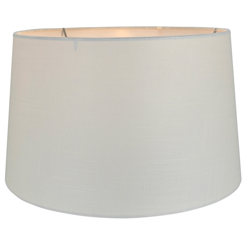 Abat-jour empire en lin 9 po H, Gris
