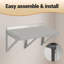 Stainless Steel Wall Mounted Shelving Unit-1338676390