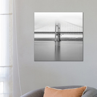 Narrows Bridge Monochrome by Louis Ruth - Wrapped Canvas Print