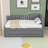 3 Drawers Upholstered Daybed with Twin Trundle-307588554-307588555