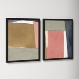 Natual Pink Set Of 2 Print by Julia Balfour