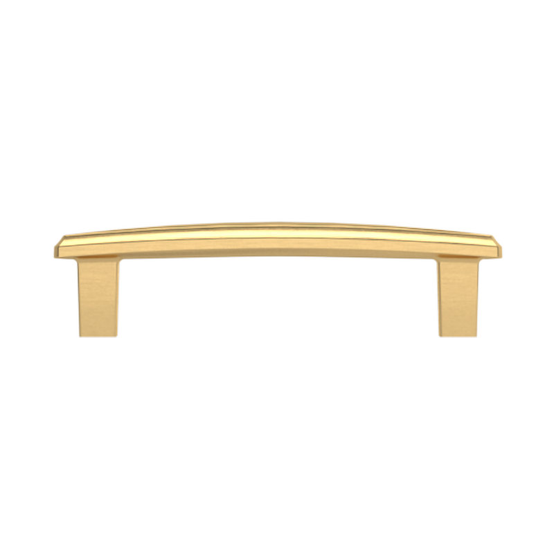 4357 Severin Fayerman A Pull, 4" CTC, Satin Brass