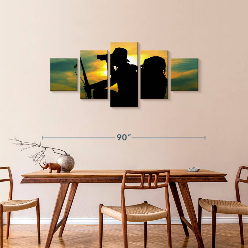 Hunter Scouting, 36" H x 80" W
